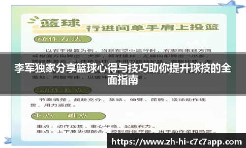 李军独家分享篮球心得与技巧助你提升球技的全面指南