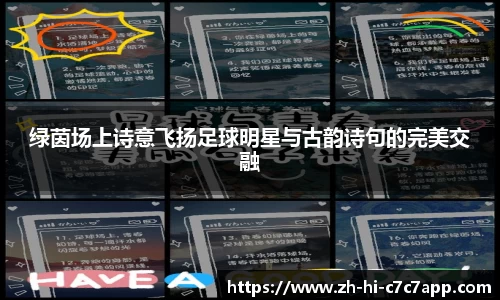 绿茵场上诗意飞扬足球明星与古韵诗句的完美交融